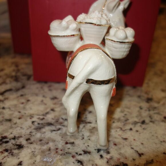 NEW Lenox First Blessing Nativity Donkey Porcelain Figurine 890569 In Box W/ COA - Picture 4 of 12